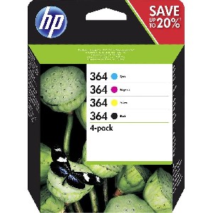 HP 364 CMYK Ink Cartridge Combo 4-Pack